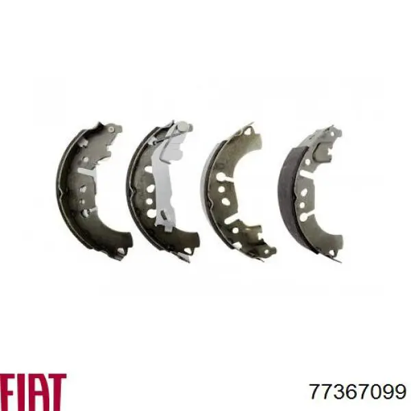 Klocki hamulcowe tylne bębnowe Fiat/Alfa/Lancia 77367099 cena, od 45,25 USD