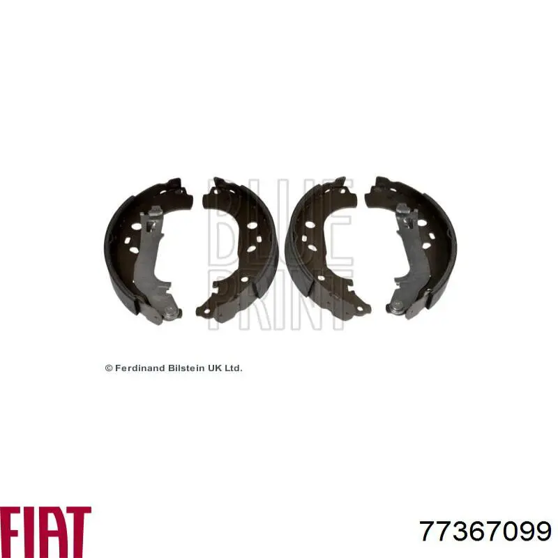 Klocki hamulcowe tylne bębnowe Fiat/Alfa/Lancia 77367099 cena, od 45,25 USD