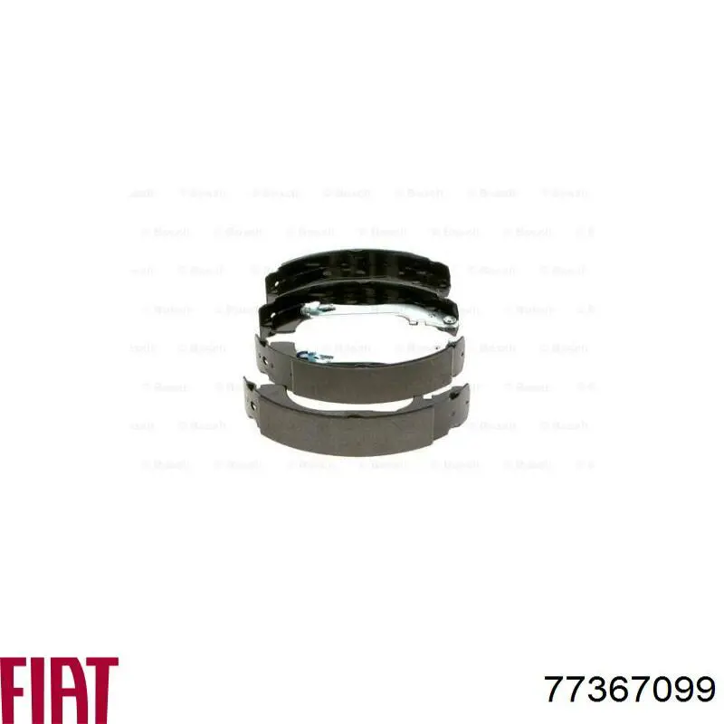 Do koszyka 77367099 Fiat/Alfa/Lancia Klocki hamulcowe tylne bębnowe