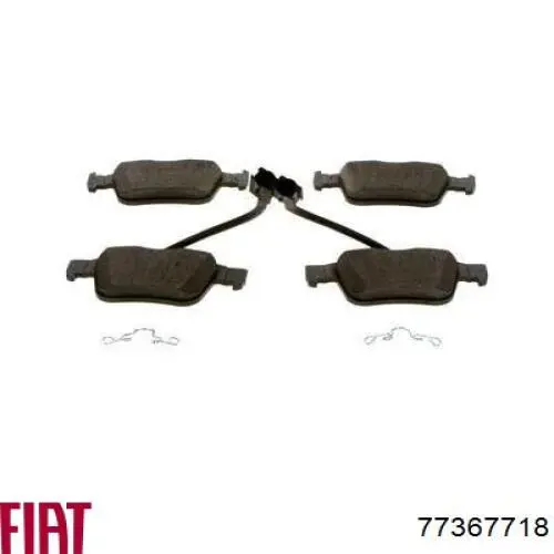Okładziny (klocki) do hamulców tarczowych tylne Fiat/Alfa/Lancia 77367718 cena, od 27,98 USD