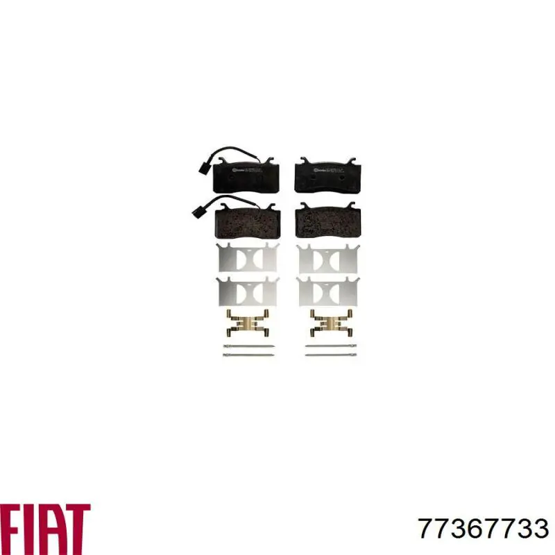 77367733 Fiat/Alfa/Lancia Klocki hamulcowe przednie tarczowe
