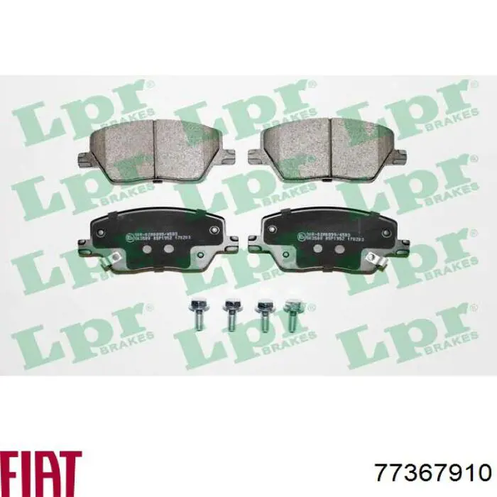 Do koszyka 77367910 Fiat/Alfa/Lancia Klocki hamulcowe przednie tarczowe