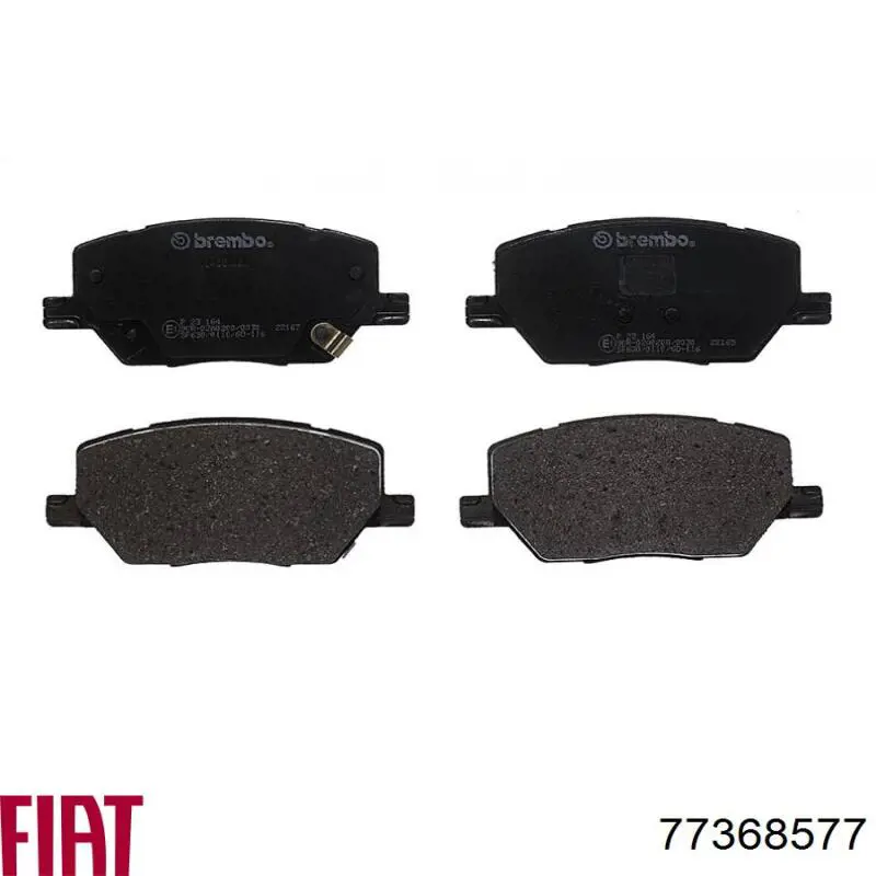 77368577 Fiat/Alfa/Lancia Klocki hamulcowe przednie tarczowe