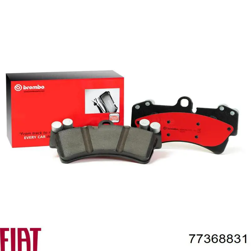 Do koszyka 77368831 Fiat/Alfa/Lancia Klocki hamulcowe przednie tarczowe
