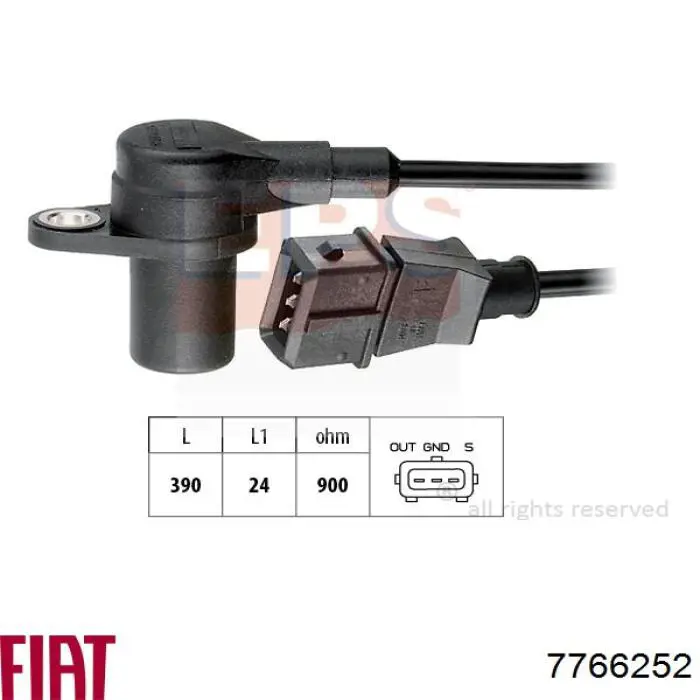 7766252 Fiat/Alfa/Lancia Czujnik położenia wału korbowego