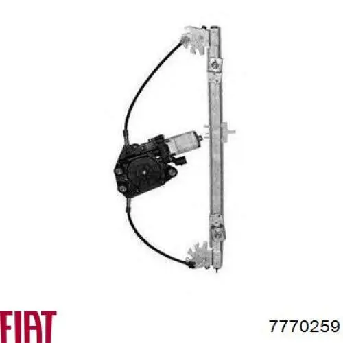 Do koszyka 0007770259 Fiat/Alfa/Lancia Mechanizm podnoszenia szyby drzwi przednich lewych