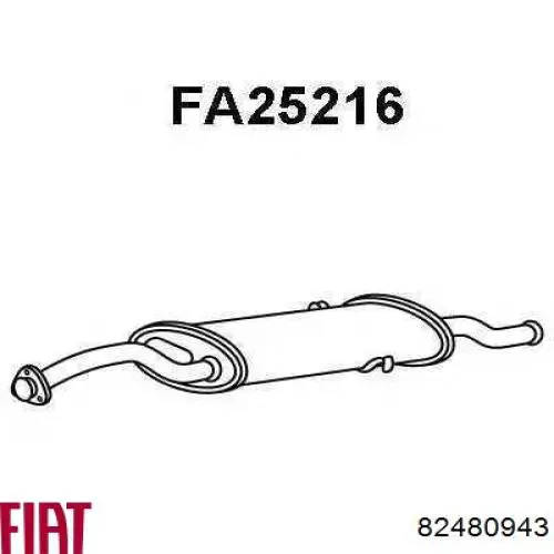 Tłumik, tylna część do Fiat Croma I 154