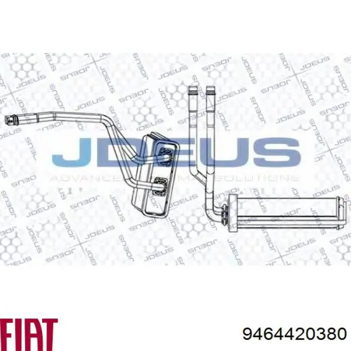 Chłodnica nagrzewnicy (ogrzewacza) Fiat/Alfa/Lancia 9464420380 cena, od 51,08 USD