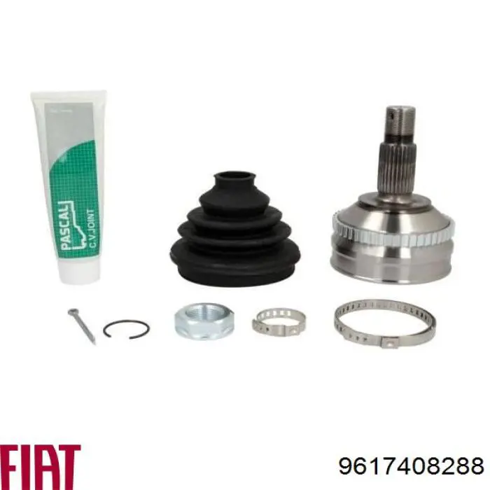 Półoś napędowa przednia prawa Fiat/Alfa/Lancia 9617408288 cena, od 123,23 USD