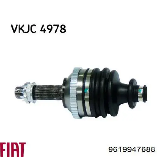 Do koszyka 9619947688 Fiat/Alfa/Lancia Półoś napędowa przednia prawa