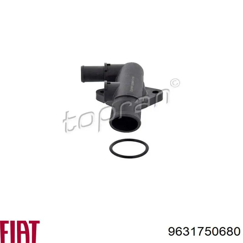 Kołnierz układu chłodzenia (trójnik) 9631750680 Fiat/Alfa/Lancia
