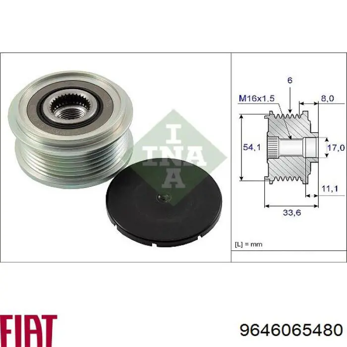 Alternator Fiat/Alfa/Lancia 9646065480 cena, od 110,67 USD