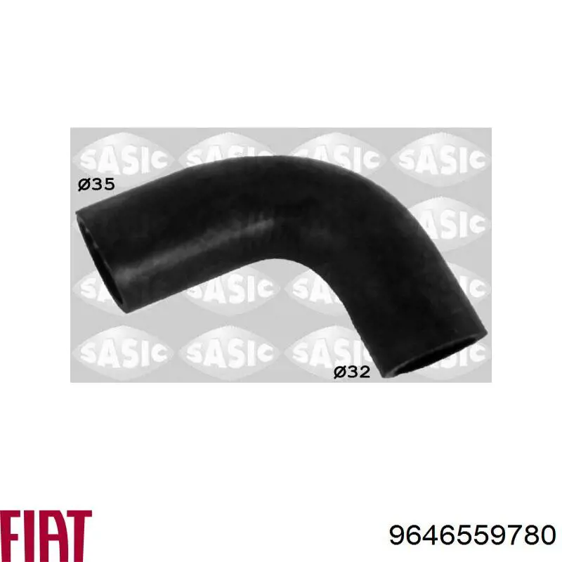 Do koszyka 9646559780 Fiat/Alfa/Lancia Przewód (króciec) układu chłodzenia