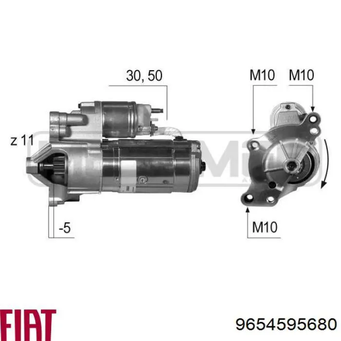 9654595680 Fiat/Alfa/Lancia rozrusznik