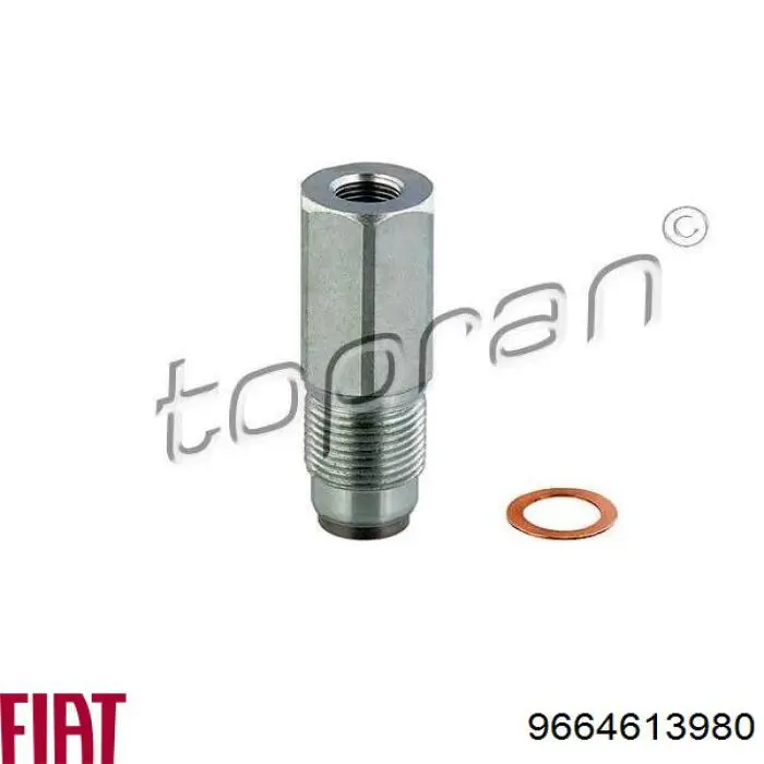 Regulator ciśnienia paliwa w listwie paliwowej 9664613980 Fiat/Alfa/Lancia