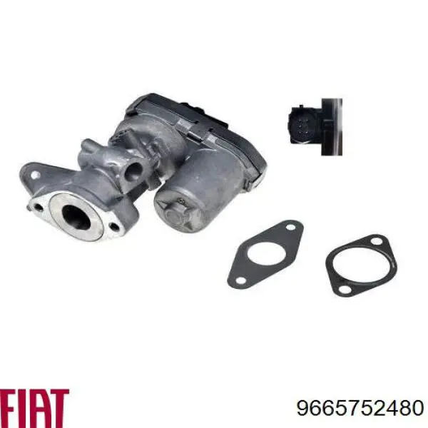 Zawór recyrkulacji spalin EGR Fiat/Alfa/Lancia 9665752480 cena, od 85,09 USD