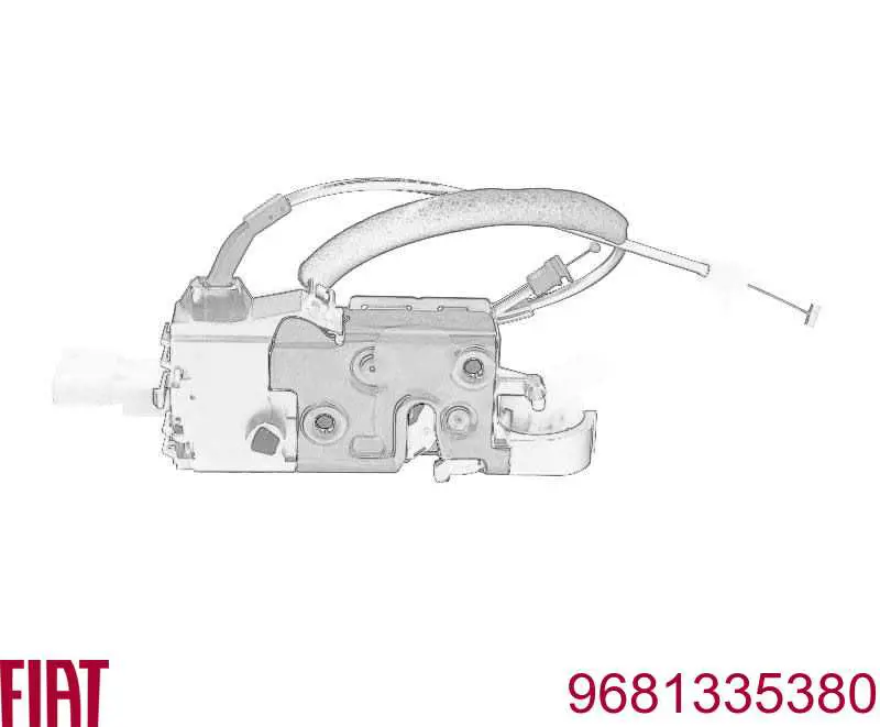 9681335380 Fiat/Alfa/Lancia Zamek drzwi przednich lewych