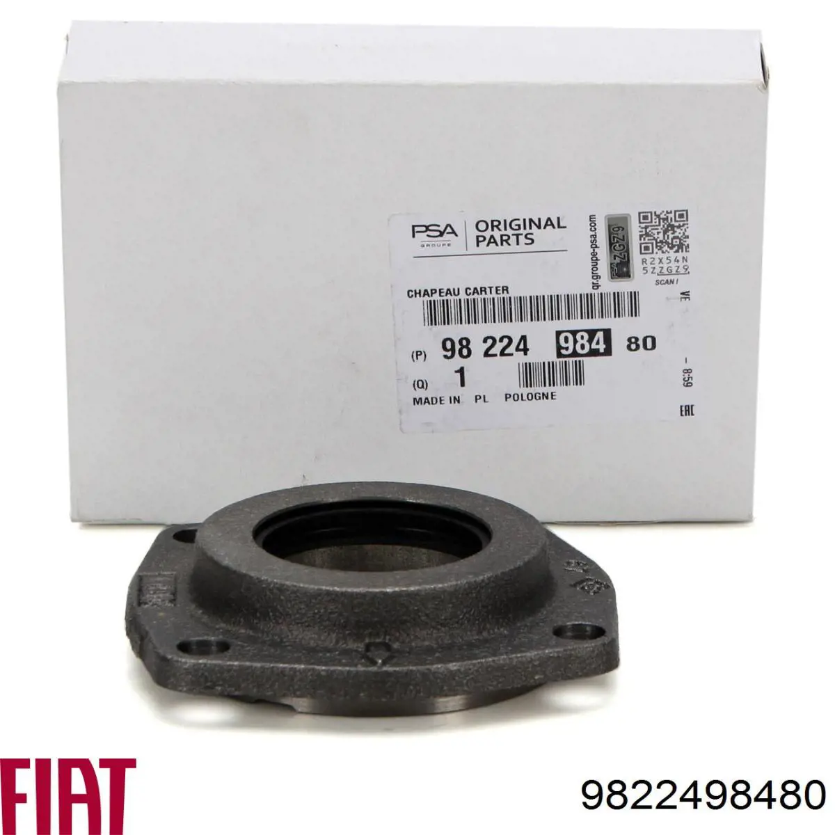 Uszczelniacz półosi lewej mostu przedniego 9822498480 Fiat/Alfa/Lancia