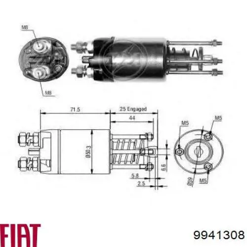 9941308 Fiat/Alfa/Lancia elektromagnes rozrusznika