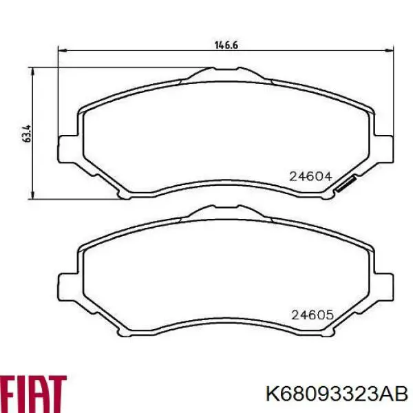  Fiat/Alfa/Lancia K68093323AB