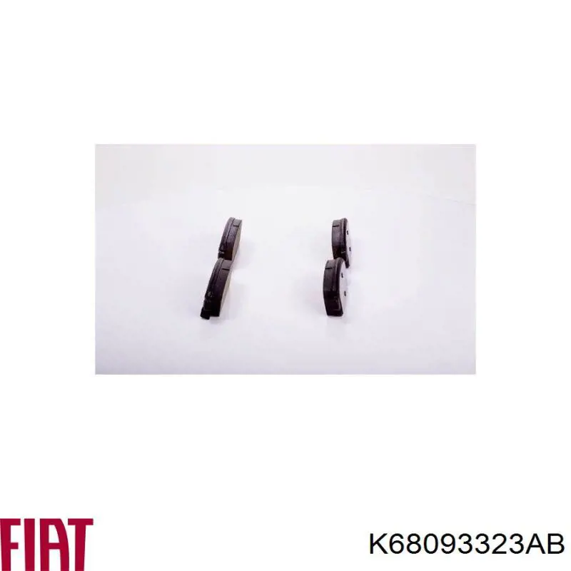 Klocki hamulcowe przednie tarczowe K68093323AB Fiat/Alfa/Lancia