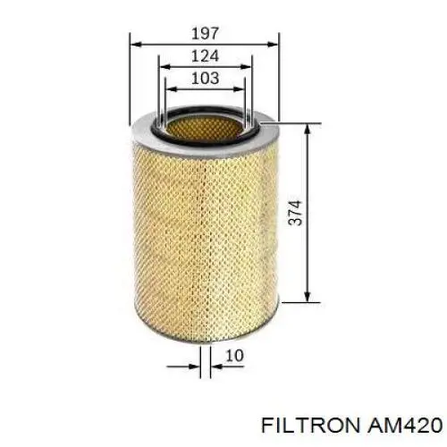 Do koszyka AM420 Filtron Filtr powietrza