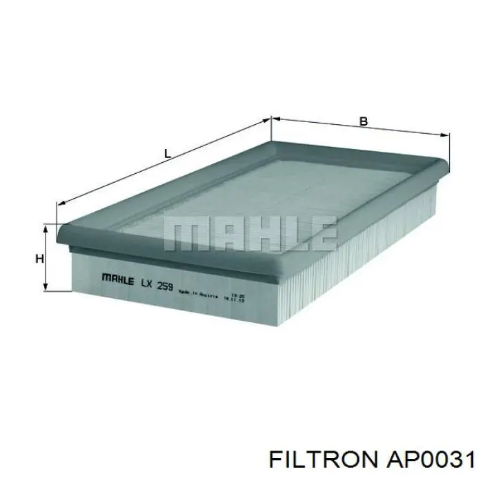 Filtr powietrza Filtron AP0031 cena, od 7,89 USD