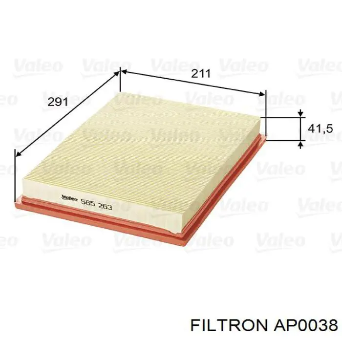 Filtr powietrza Filtron AP0038 cena, od 11,23 USD