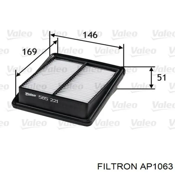 Do koszyka AP1063 Filtron Filtr powietrza