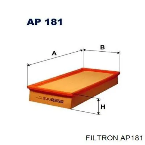 Do koszyka AP181 Filtron Filtr powietrza
