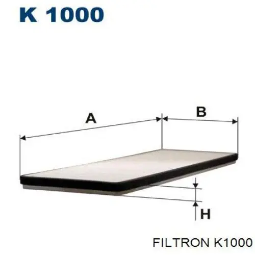 Do koszyka K1000 Filtron Filtr kabiny