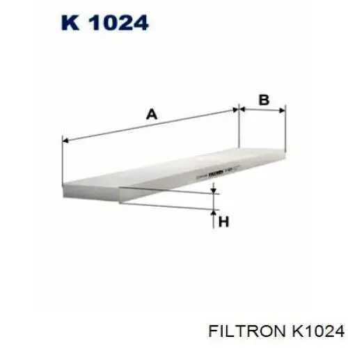 Filtr kabiny Filtron K1024 cena, od 7,94 USD