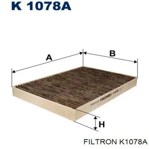 Do koszyka K1078A Filtron Filtr kabiny