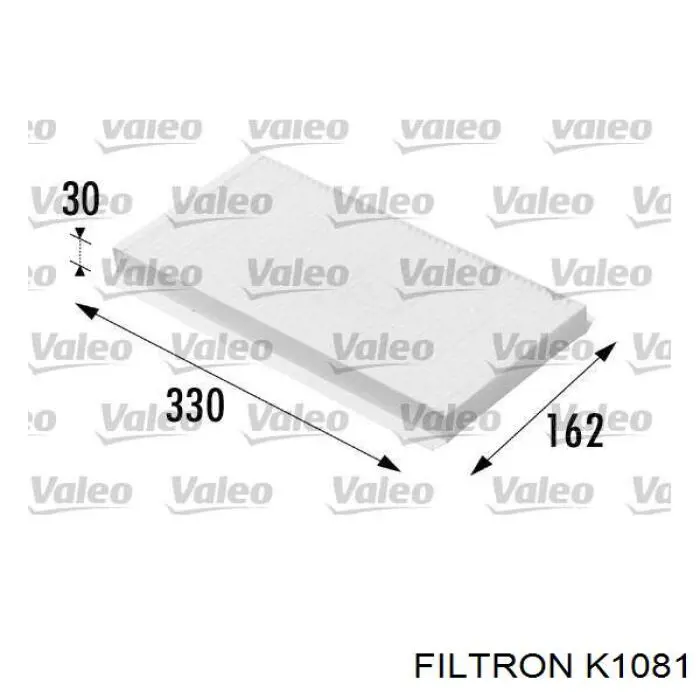 Do koszyka K1081 Filtron Filtr kabiny