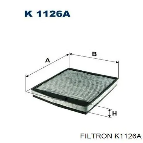 Do koszyka K1126A Filtron Filtr kabiny