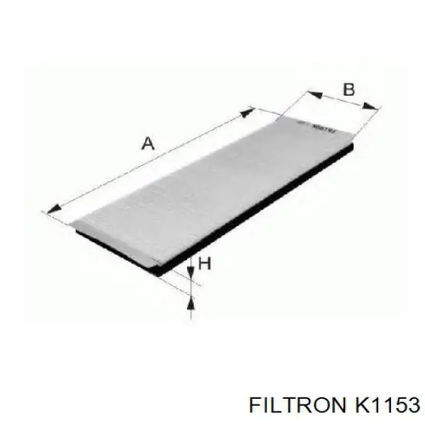 Do koszyka K1153 Filtron Filtr kabiny
