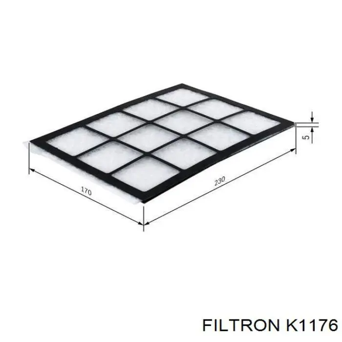Filtr kabiny Filtron K1176 cena, od 6,93 USD