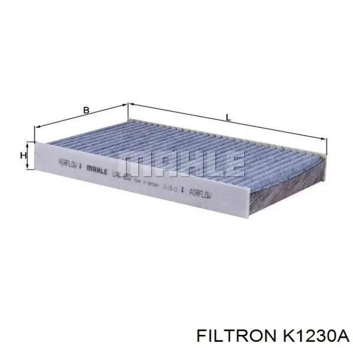 Do koszyka K1230A Filtron Filtr kabiny