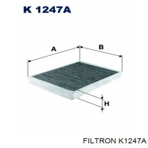 Filtr kabiny Filtron K1247A cena, od 13,14 USD