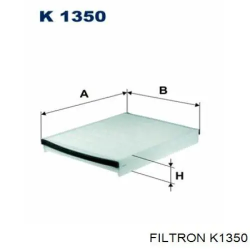 Do koszyka K1350 Filtron Filtr kabiny