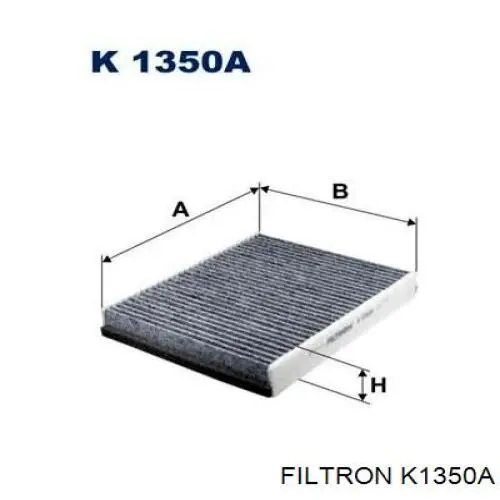 Do koszyka K1350A Filtron Filtr kabiny
