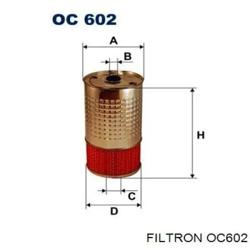 Filtr oleju Filtron OC602 cena, od 10,10 USD