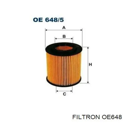Filtr oleju Filtron OE648 cena, od 5,61 USD