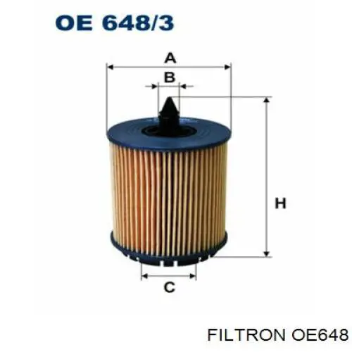 Do koszyka OE648 Filtron Filtr oleju