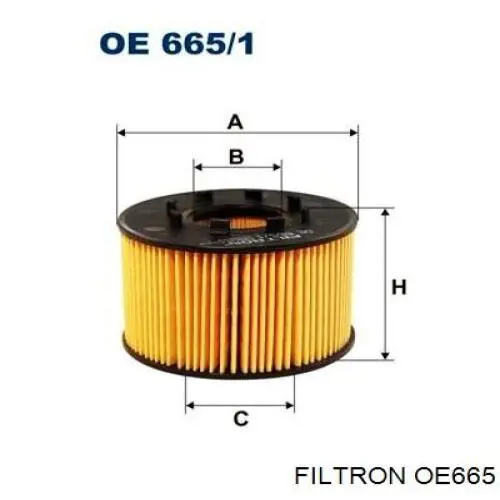 Do koszyka OE665 Filtron Filtr oleju