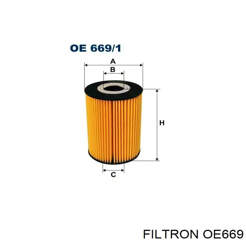Filtr oleju Filtron OE669 cena, od 31,02 zł