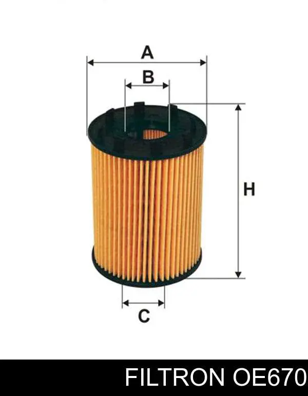 Filtr oleju Filtron OE670 cena, od 7,10 USD