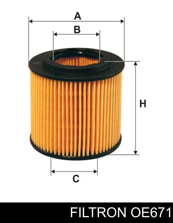 Filtr oleju Filtron OE671 cena, od 7,20 USD