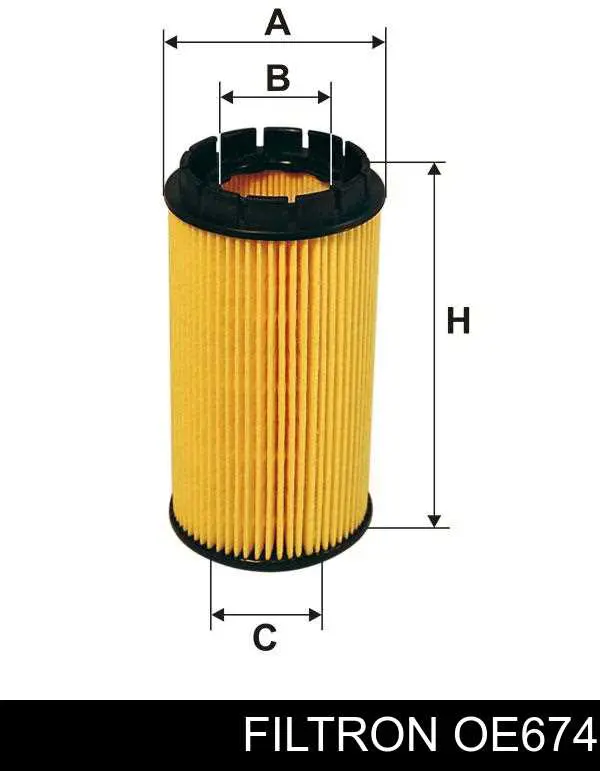 Do koszyka OE674 Filtron Filtr oleju