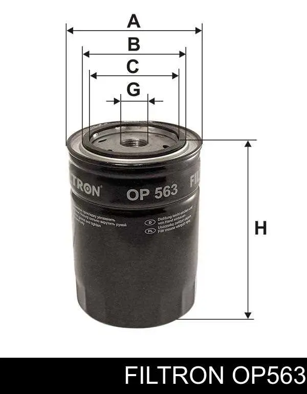 Do koszyka OP563 Filtron Filtr oleju